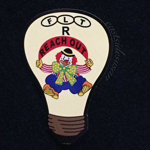 VTG Odd Fellows IOOF Masonic lapel pin with clown 🤡 FLT 3 Links